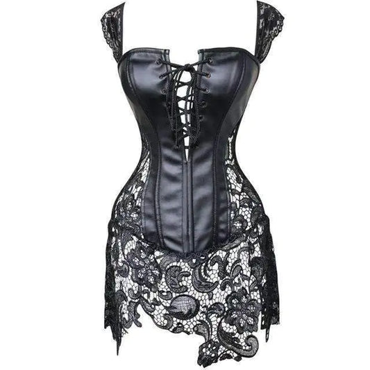 Lace Shaping Bodysuit and Lingerie Set