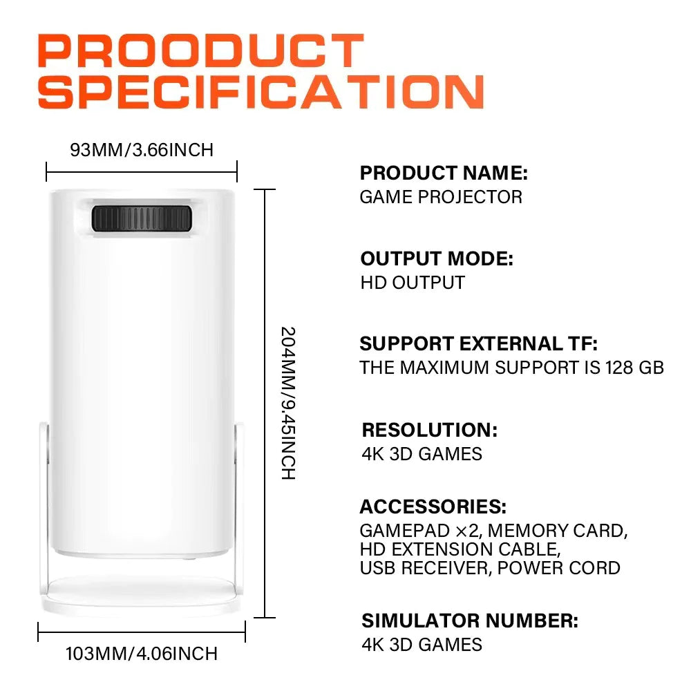 Gamer's Mobile Theater Projector