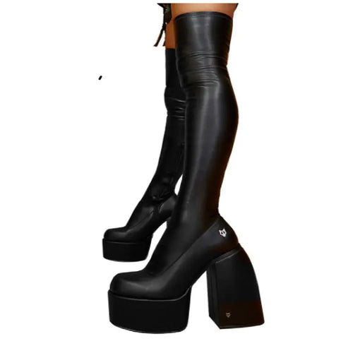 Chic Over-The-Knee High Heel Boots