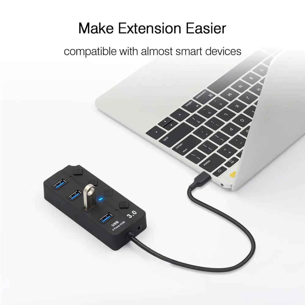 1-to-7 Power Socket Splitter and Extension Board
