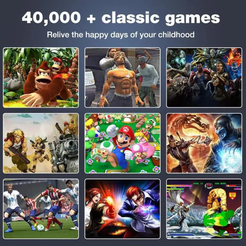 Double Wireless Game Stick Pro 2025 - 42K Retro Games, 4K Resolution