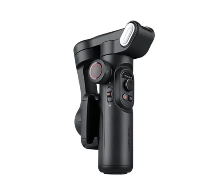 Three-Axis Mobile Phone Stabilizer Selfie Gimbal with Anti-Shake & Fill Light